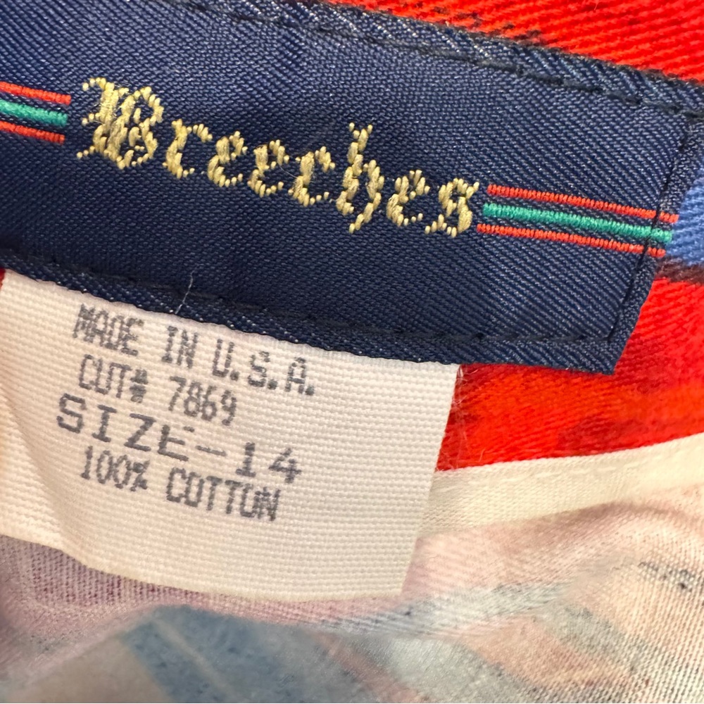 Vintage Breeches Aztec Western Maxi Wrap Skirt 100% cotton Ranchwear Boho SZ 14 - Picture 12 of 13